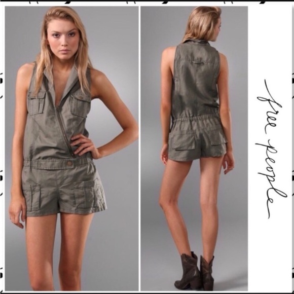 Free People, We the Free, Cargo Moto Romper - Picture 5 of 5